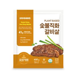 Meat Freedom Plant-based Charcoal Grilled Rib Meat 400g (200g + 2 Pack) Vegan Soybean Meat_Non-animal protein, health, environment, animal welfare, vegetarian_Made in Korea
